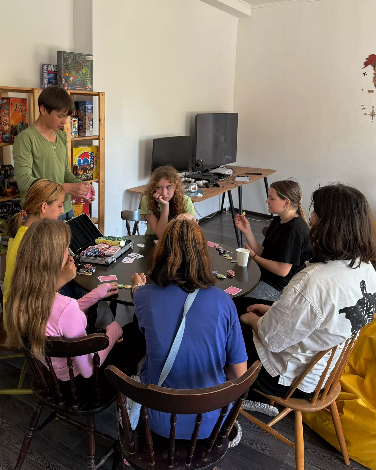 Young people spending time together at LightHouse Youth Center